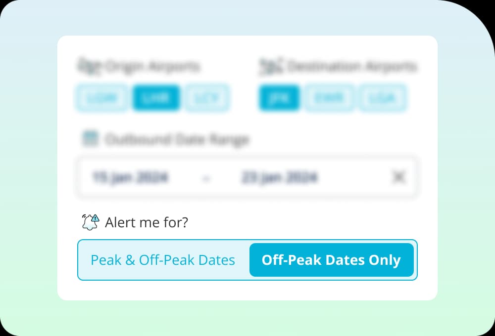 Advanced alert settings