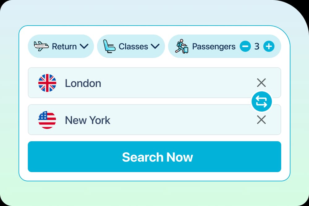 Unlimited reward seat searches