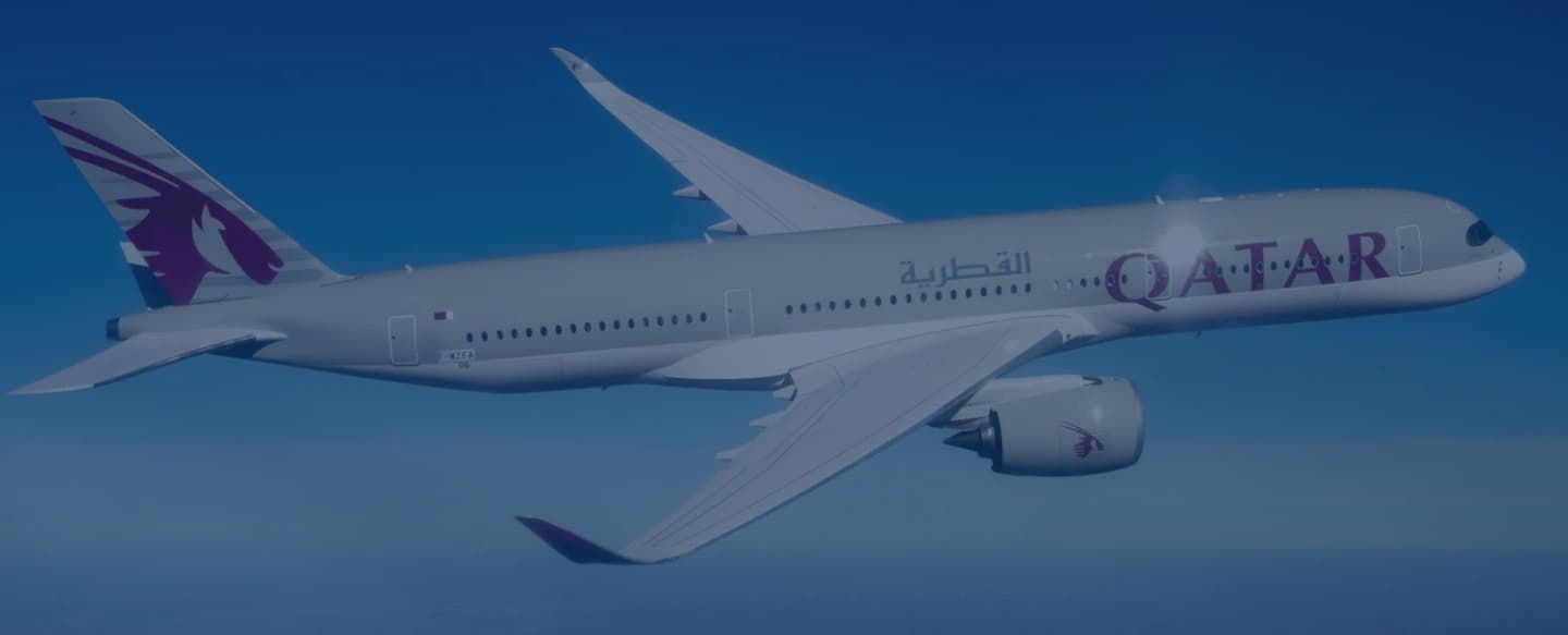 Qatar Airways reward flights hero background