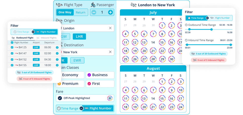 Flight-by-flight availability hero