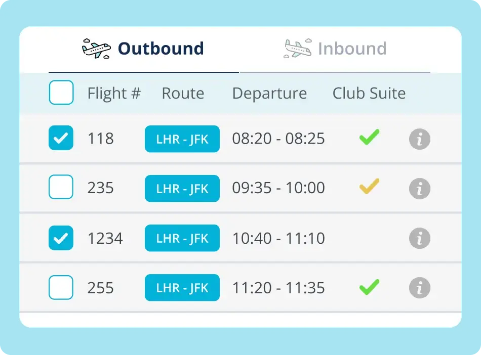 Flight by flight